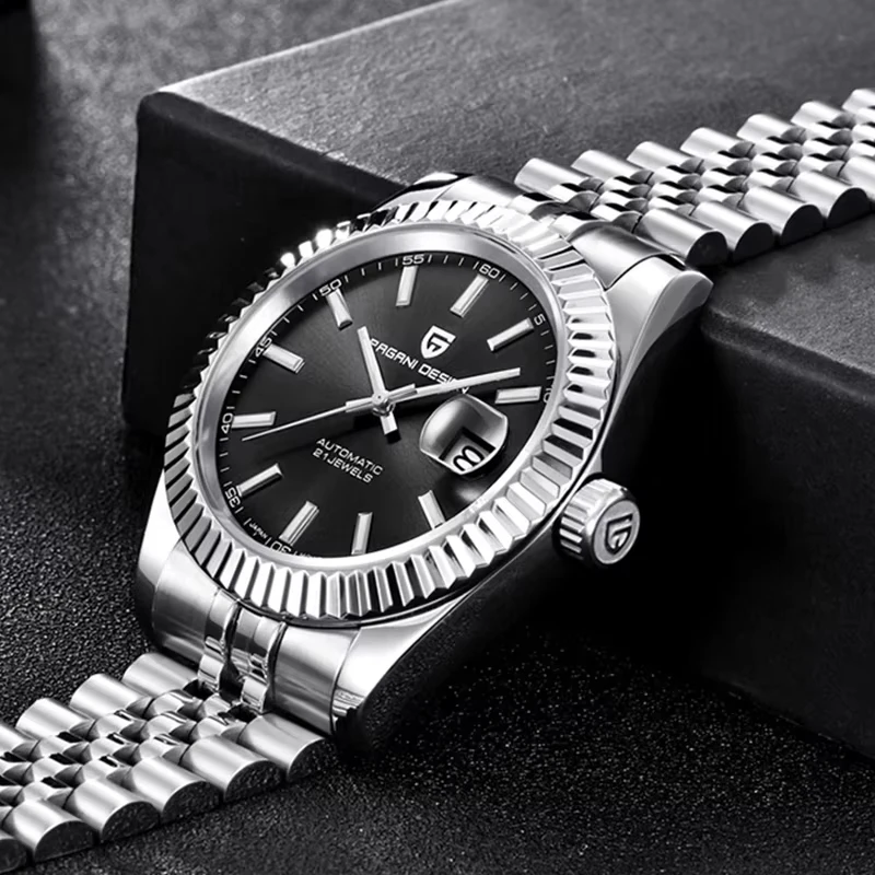 PAGANI تصميم ساعة ميكانيكية للرجال العلامة التجارية الأعلى الياقوت ساعة أوتوماتيكية الفولاذ المقاوم للصدأ 100 متر مقاوم للماء ساعة رجالية هدية RelojHombre