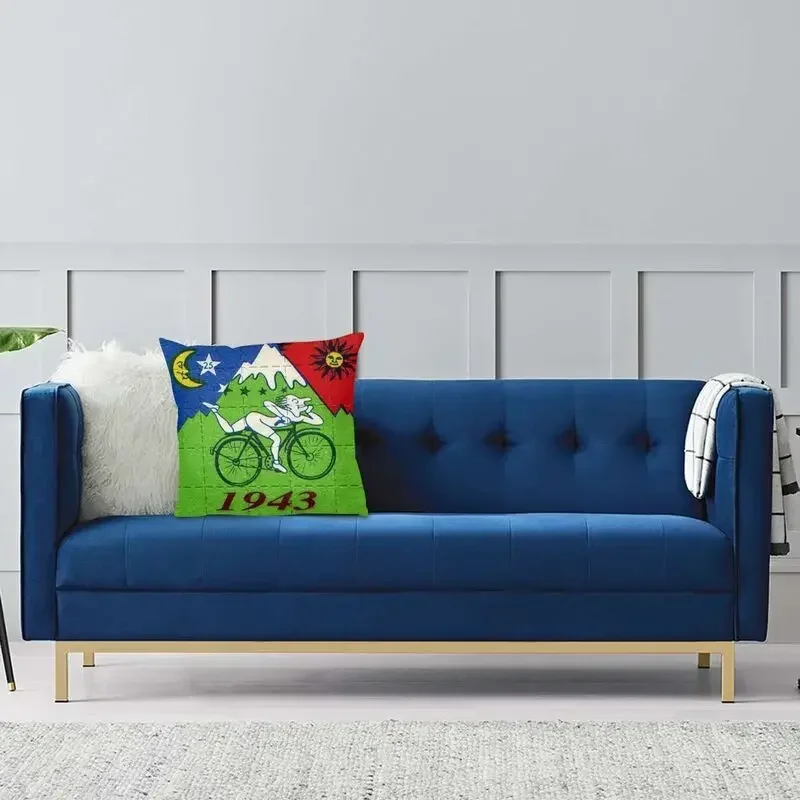 Albert Hoffman 1943 Blotter Pillow Sofa LSD Acid Blotter Party Sofa Cover Luxus-Kissenbezug Quadratischer Kissenbezug Home Decor – Detail 5