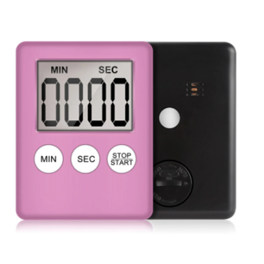 Il Timer da cucina digitale ultrasottile con Display LCD posteriore magnetico può visualizzare gli accessori per il promemoria del conto alla rovescia dei minuti