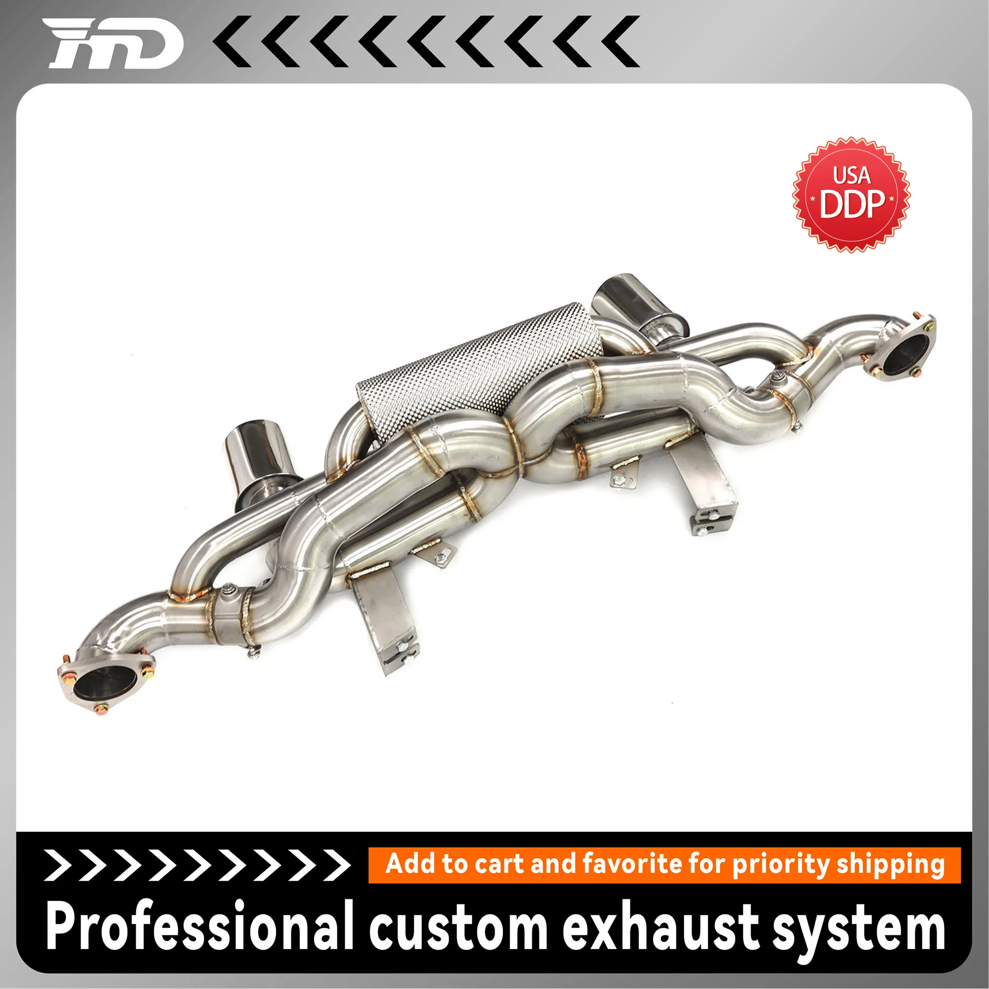

for Porsche 718 GT4 RS (2022+) 4.0T Valved Catback Exhaust System 304 Stainless Steel Vacuum-Actuated Valves Handcrafted