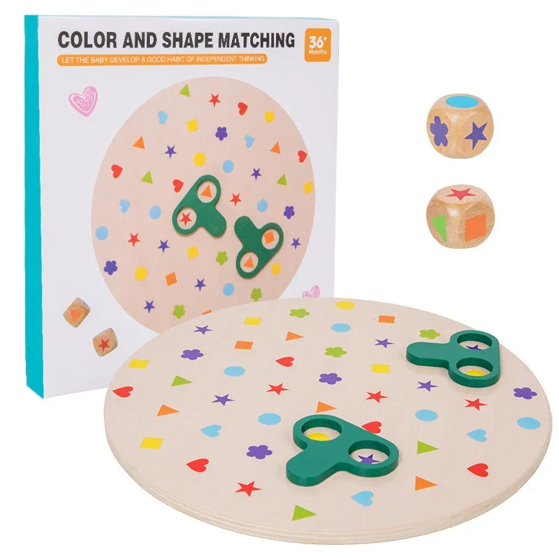 Children Shape Matching Toys Color Cognition Hand-eye Coordination Logical Thinking Training Interactive Board Games