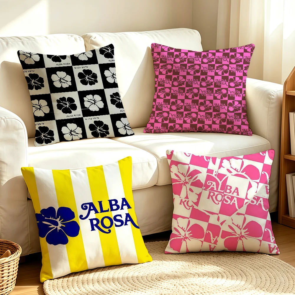 Alba Rosaed cushion cover Anti-dustmite Sofa Cushion Decorative Office Cover Lounge Area Indoor & Outdoor Use