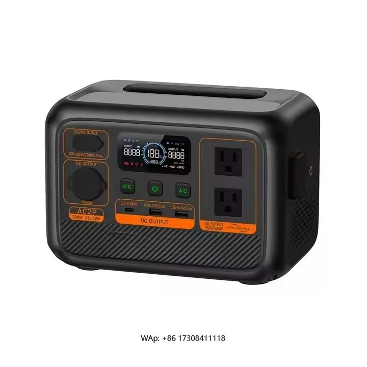 

Portable Power Station 60000mah 230Wh 300W New Solar Power Bank Lithium Ion Battery MPPT Controller Features Flashlight