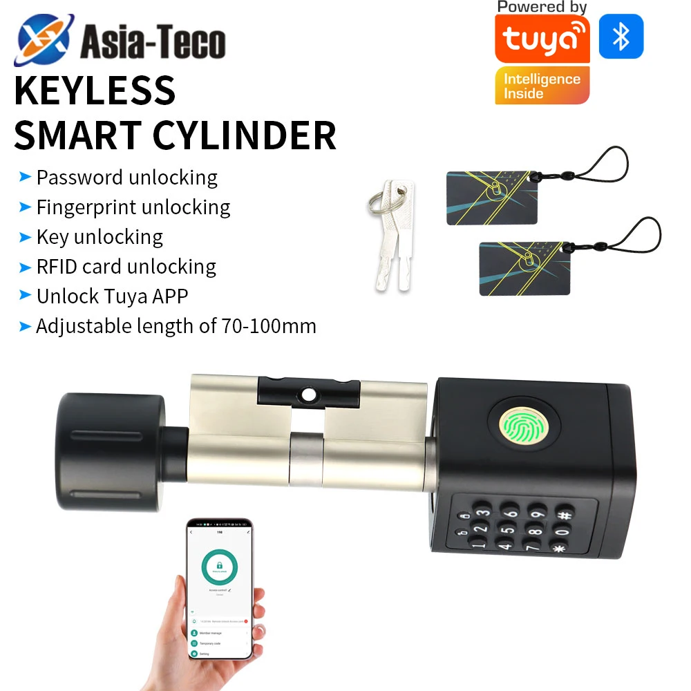 

Support Tuya application intelligent lock core fingerprint password Bluetooth application mechanical key door opening