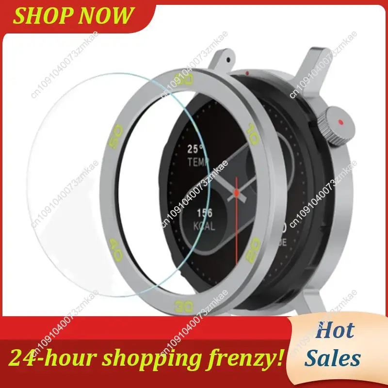 Daily Sale Metal Bezel Ring Metal Protector Watch Case Strap Cover Tempered Glass Film Watch Bezel Shell For CMF By Watch Pro 2