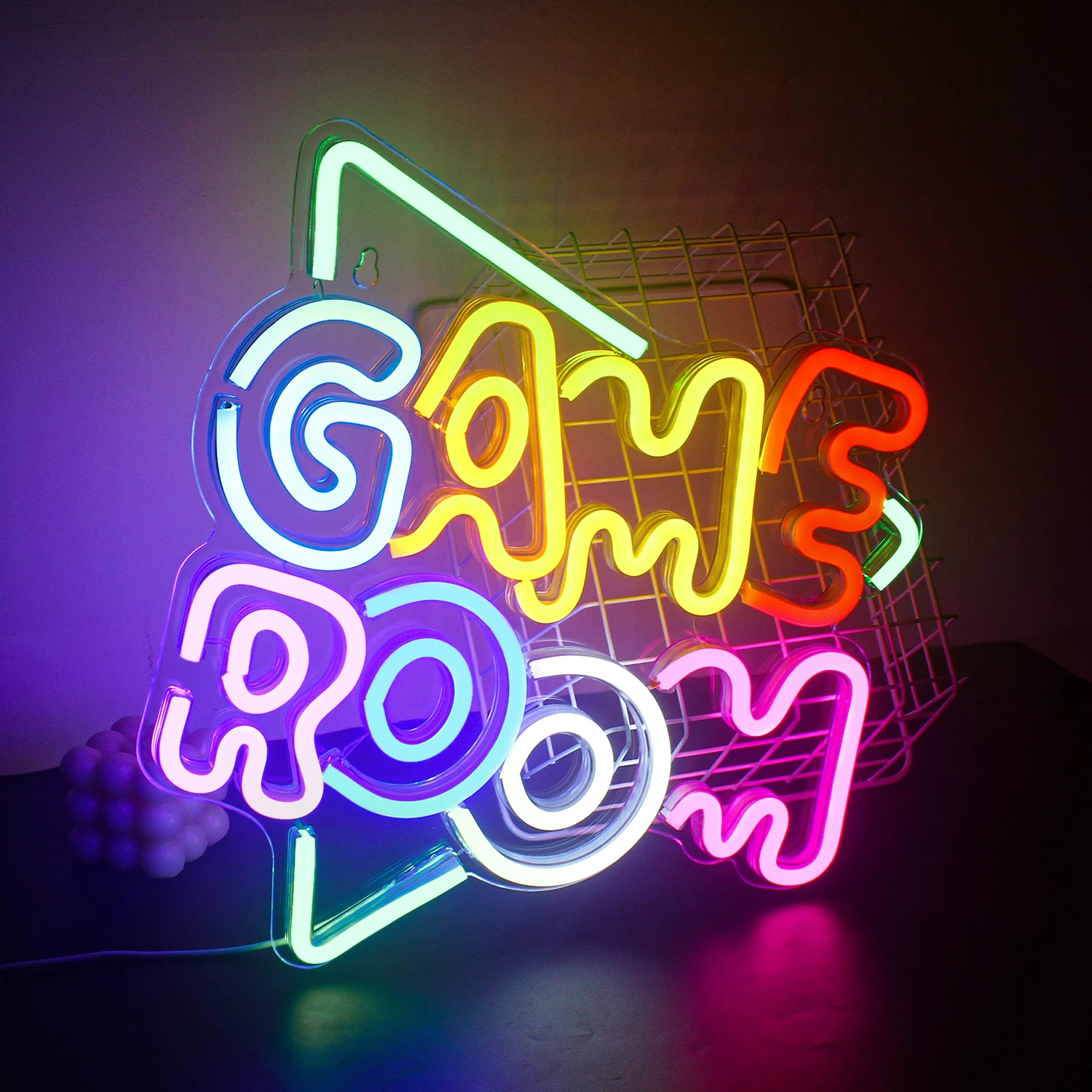 Game Room Neon Sign LED Wall Decor USB Powered  Acrylic For Gaming Lighting Bedroom Bedside Wall Decor Gamer Party Birthday Gift