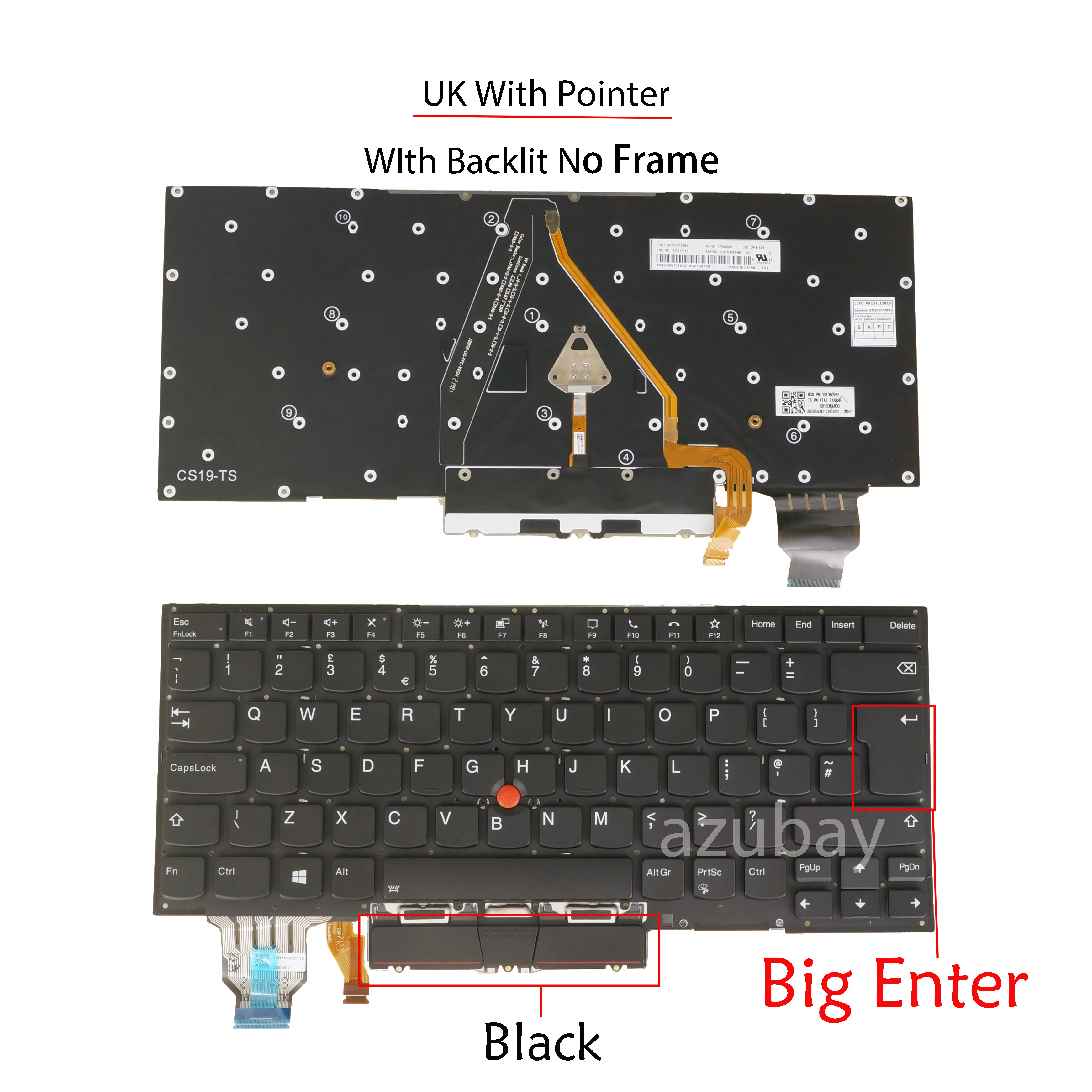 Backlit Keyboard For Lenovo ThinkPad X1 Carbon 7th / 8th, X1 Yoga