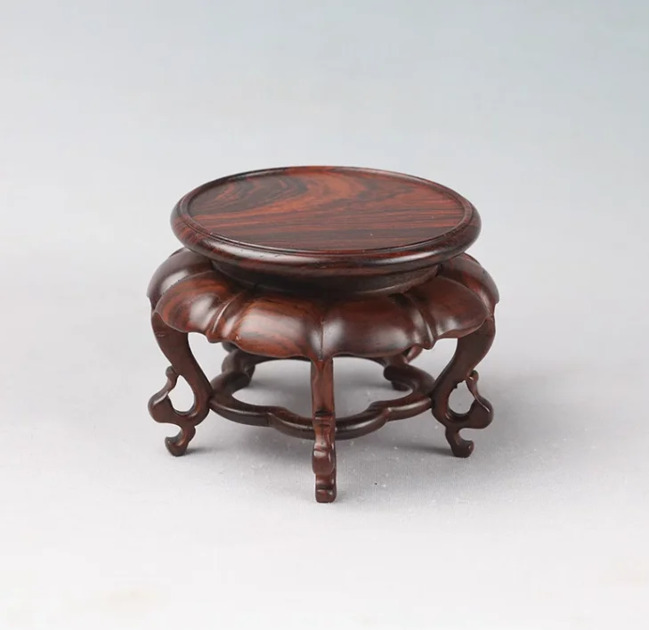 

2,7-дюймовая подставка для чаши из палисандра, бонсай, чайник, каменная ваза, подставка для цветов, декор