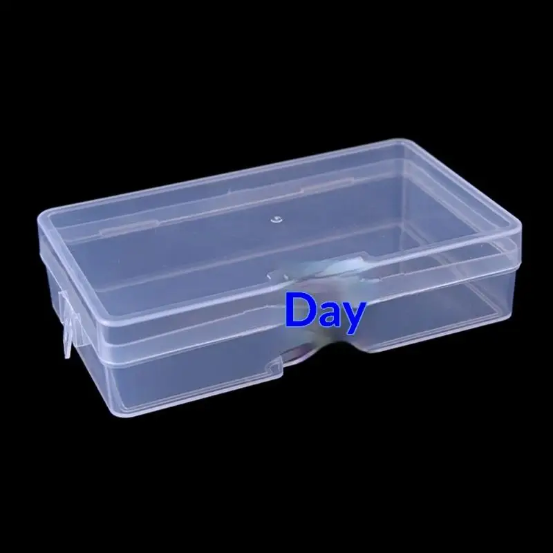 5 قطعة صندوق شفاف قابل للقفل كائن صغير صندوق تخزين معدات صيد الأسماك اكسسوارات صندوق المواد البلاستيكية القرط صندوق مجوهرات #4