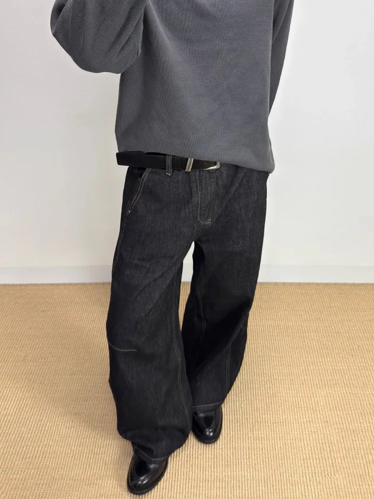 

Cleanfit оригинальные цветные джинсовые джинсы мужские свободные ножи ape универсальные широкие брюки со средней талией на молнии из смеси хлопка повседневная одежда