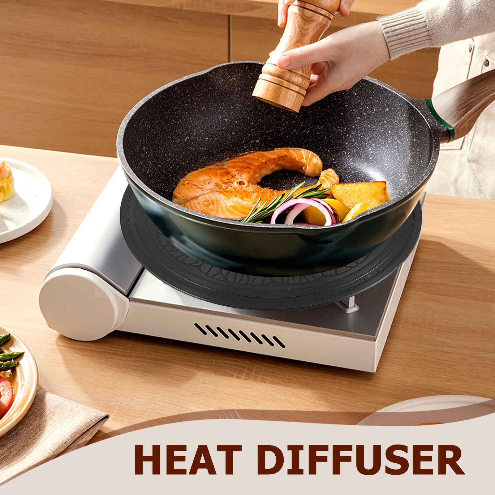 Heavy Duty Aluminum Stove Plate Heat Transfer Diffuser Kitchen Must Have Cookware Protector Thermal Guide Plate for Thawing