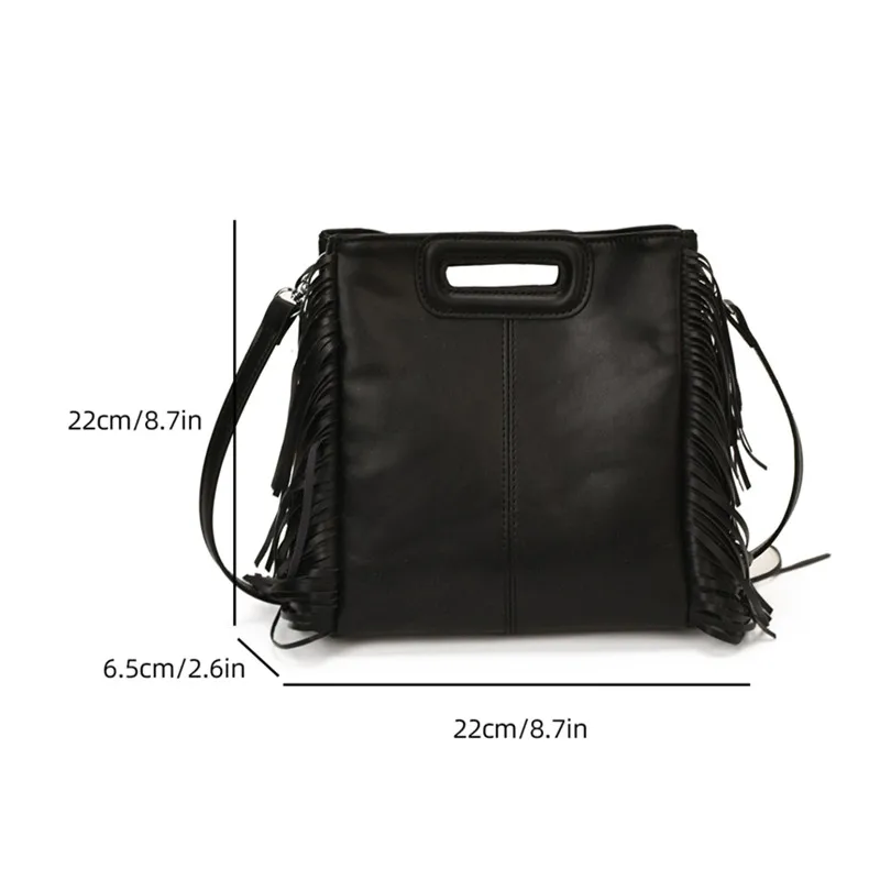 Fashion ladies shoulder crossbody bags for women tassel bag female luxury designer handbag woman bag pu leather totes purses - view 5