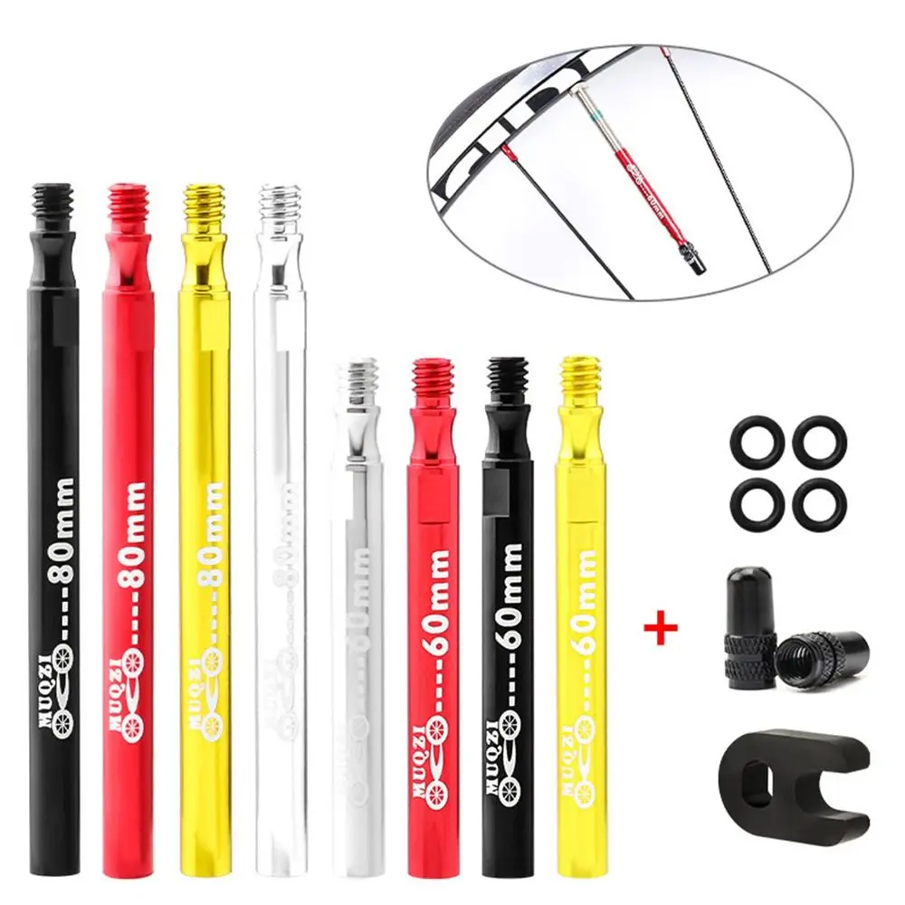 Extensor de válvula bicicleta acero inoxidable universal - imagen 5