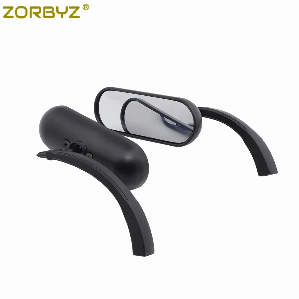 ZORBYZ 8mm & 10mm Mini Oval Rearview Side Mirror For Suzuki Intruder 750/800/1400/1500 Boulevard C50/C90 M90/M109R Motorcycle