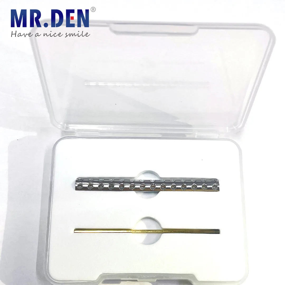 MR DEN Dental Implant Fittings U-Shaped CEKA Preci-Line Bar Standard Stainless Steel Adjustable Rider for Acrylic Fixation 5cm
