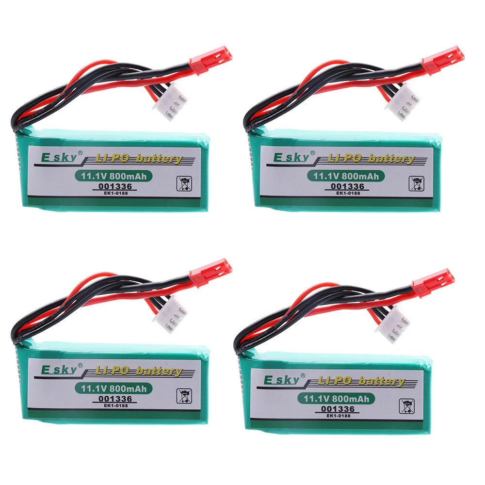 Akumulator 11.1V 800mAh do Esky EK1-0188 001336 Big LAMA E020/E515A helikopter dla Model samolotu 1/2/3/4/5PCS