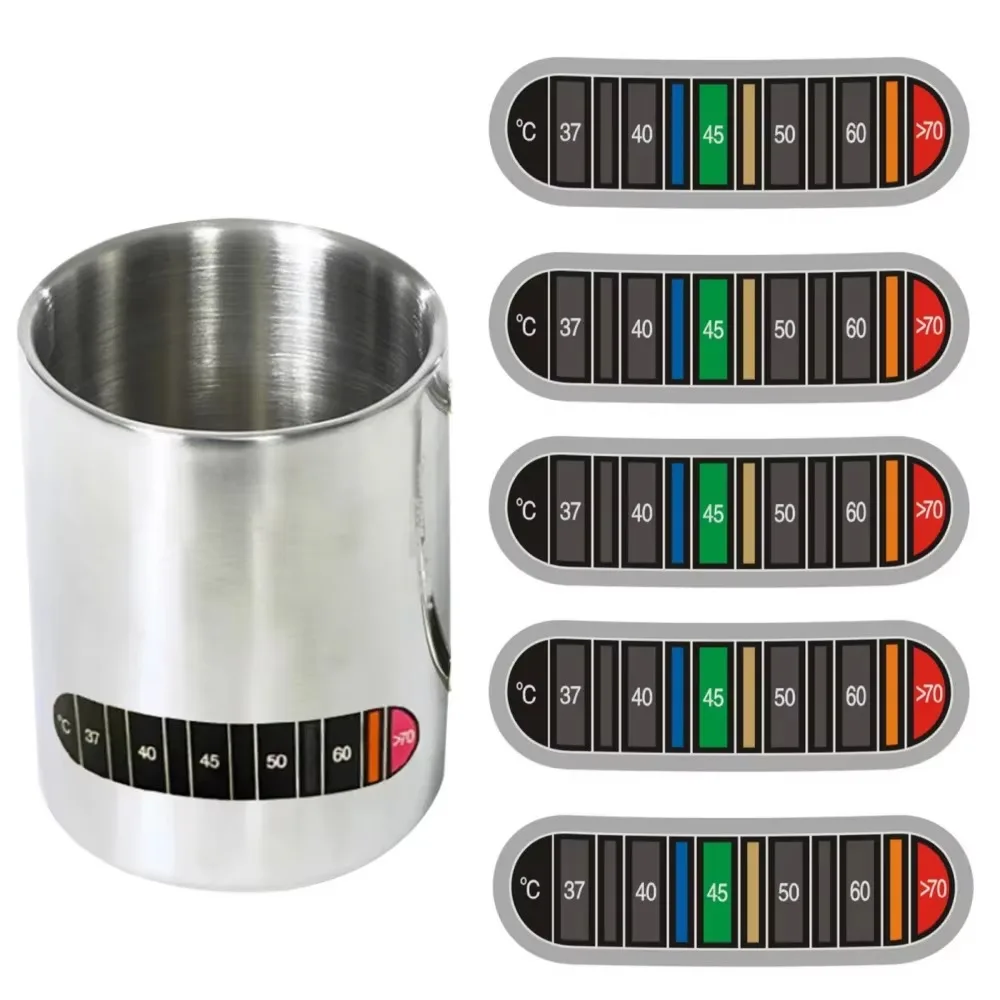 Baby Bottle Thermometer Color Changing Temperature Sticker 37 To 70 Celsius For Milk Cup Coffee Water Test Home Kitchen