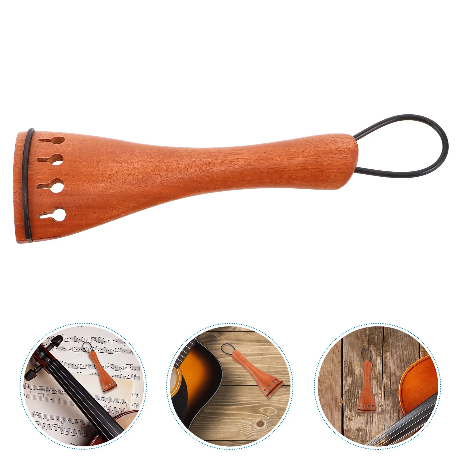 

Instrument Parts and Accessories Tailpiece for Violin Tailgut Tuning Peg Replacement Accessory Kit Pegs