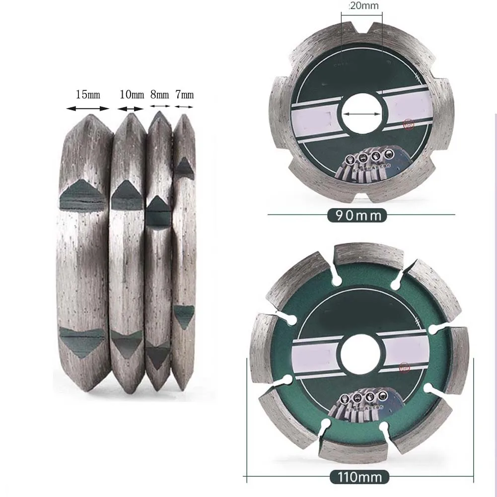 V Shape Saw Blade 90mm 110mm 125mm Thickened Cutting Disc For Hard Brick Wall Floor Chasing Slotting Angle Grinder Power Tool
