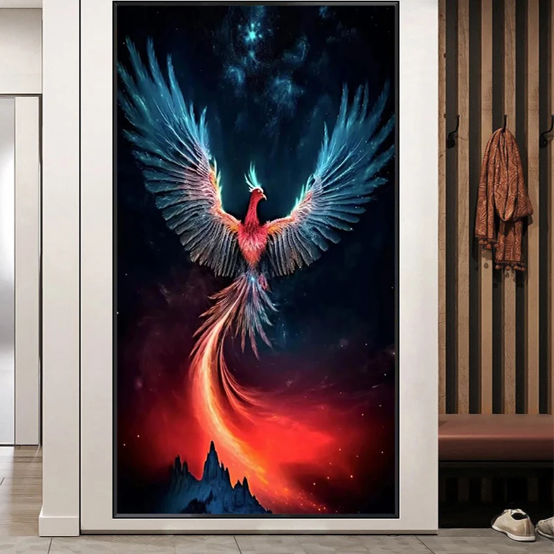 Phoenix 5D Diamond Painting Full Diamond Art Embroidery Gifts Restaurant Office Hotel Home Decor DIY Diamond Cross Stitch Kits