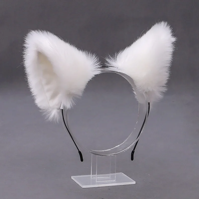 Cartoon Cat Ears Hairband Headwear Fur Ear Cat Cosplay Head Band Hair Accessories For Women Girls Kid Party Christmas Headband