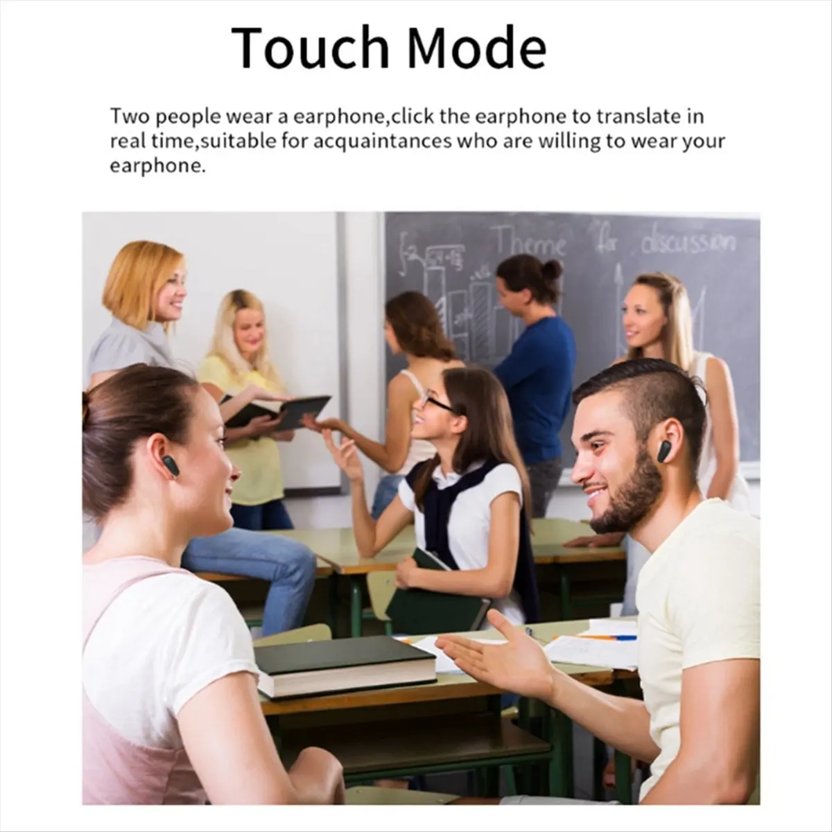 CH◆☆§B28 Two-Way Language Translator Earbuds Real-Time Translation with ANC Supports 74 Languages & 70 Accents White~HOT SALE