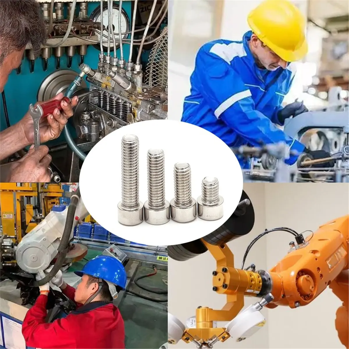 

Набор из 240 шт. винтов и гаек с шестигранной головкой из нержавеющей стали AA49 для металлообработки и DIY-проектов