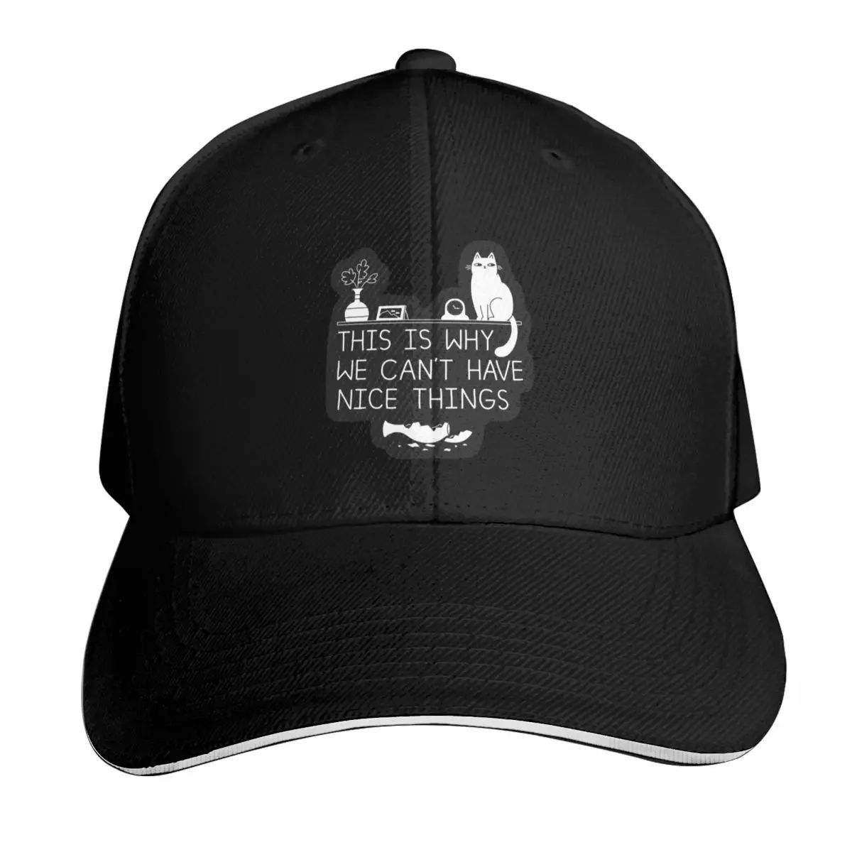 This is Why We Can't Have Nice Things Baseball Cap Sun Protection UPF 50+ Breathable Mesh Back Adjustable Buckle Closure