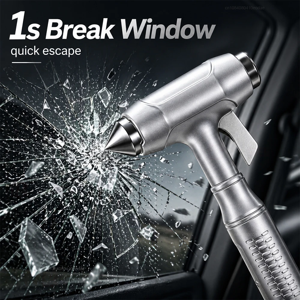 Car Safety Hammer Car Window Breaker Portable Emergency Hammer with Seat Belt Cutter for Car Rescue Escape Tools Safety Hammer