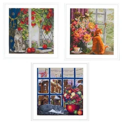 ZZ5883 cross stitch kits Cross-stitch Embroidery kits cross stitch Threads for embroidery Floss threads For needlework Homfun