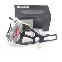RPM Motorcycle Modification Rear Brake Calipers + 220mm Disc Brake Pump Adapter Bracket Kit For Yamaha Aerox Jog BWS MBK Nitro