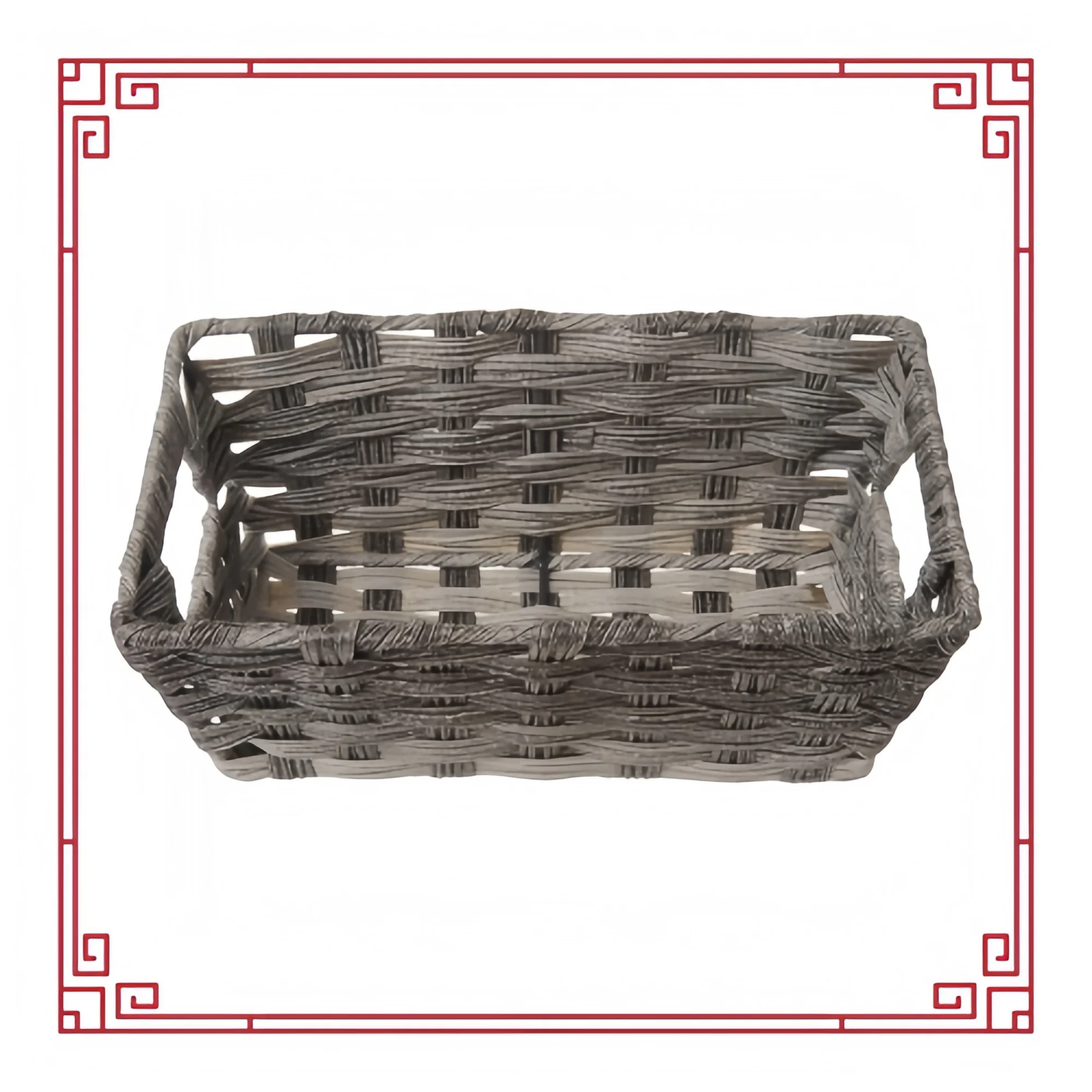 グレーウォッシュ仕上げの分割棚トートバッグ - 財布やクローゼット用の小型オーガナイザーハンドバッグ