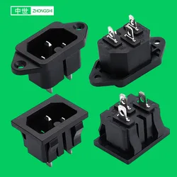 ST-A08 IEC C16 Power plug Socket 3 Pin 10A 250V AC Electrical Connector Adapter IEC C16 plug for Wholesale Home Appliance
