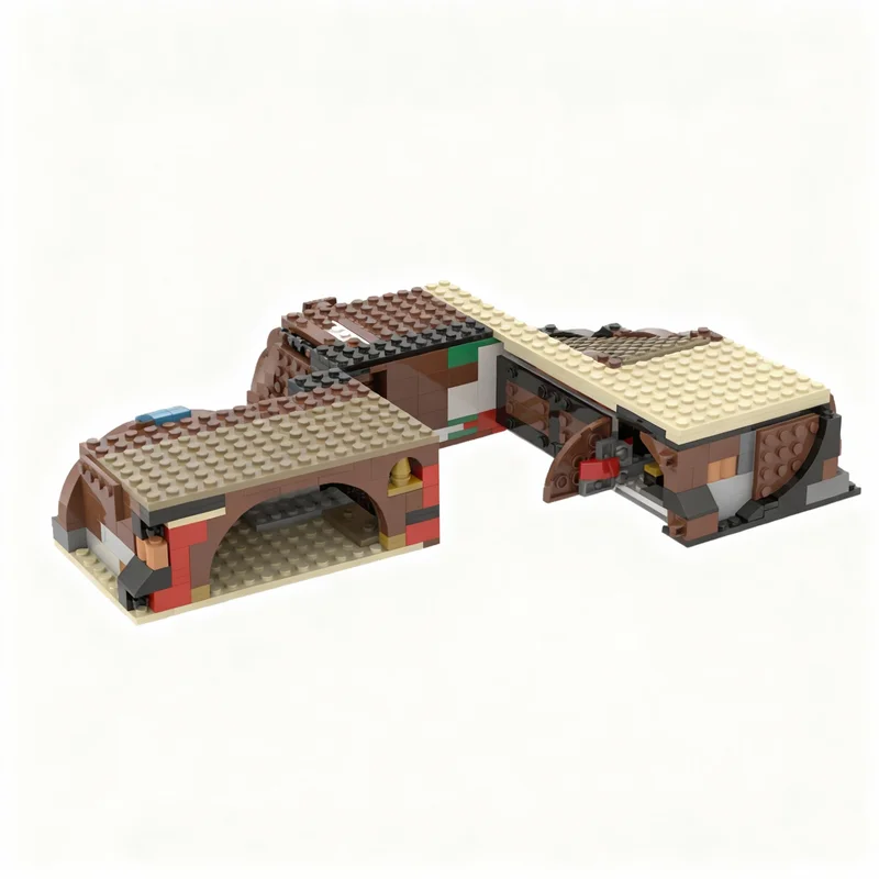 ชุดตัวต่อ MOC ฐานยกสูง 605 ชิ้น รุ่น Creator 3 1 ของขวัญคริสต์มาส ตัวต่อสถาปัตยกรรม ประกอบเอง DIY ของเล่นสร้างสรรค์