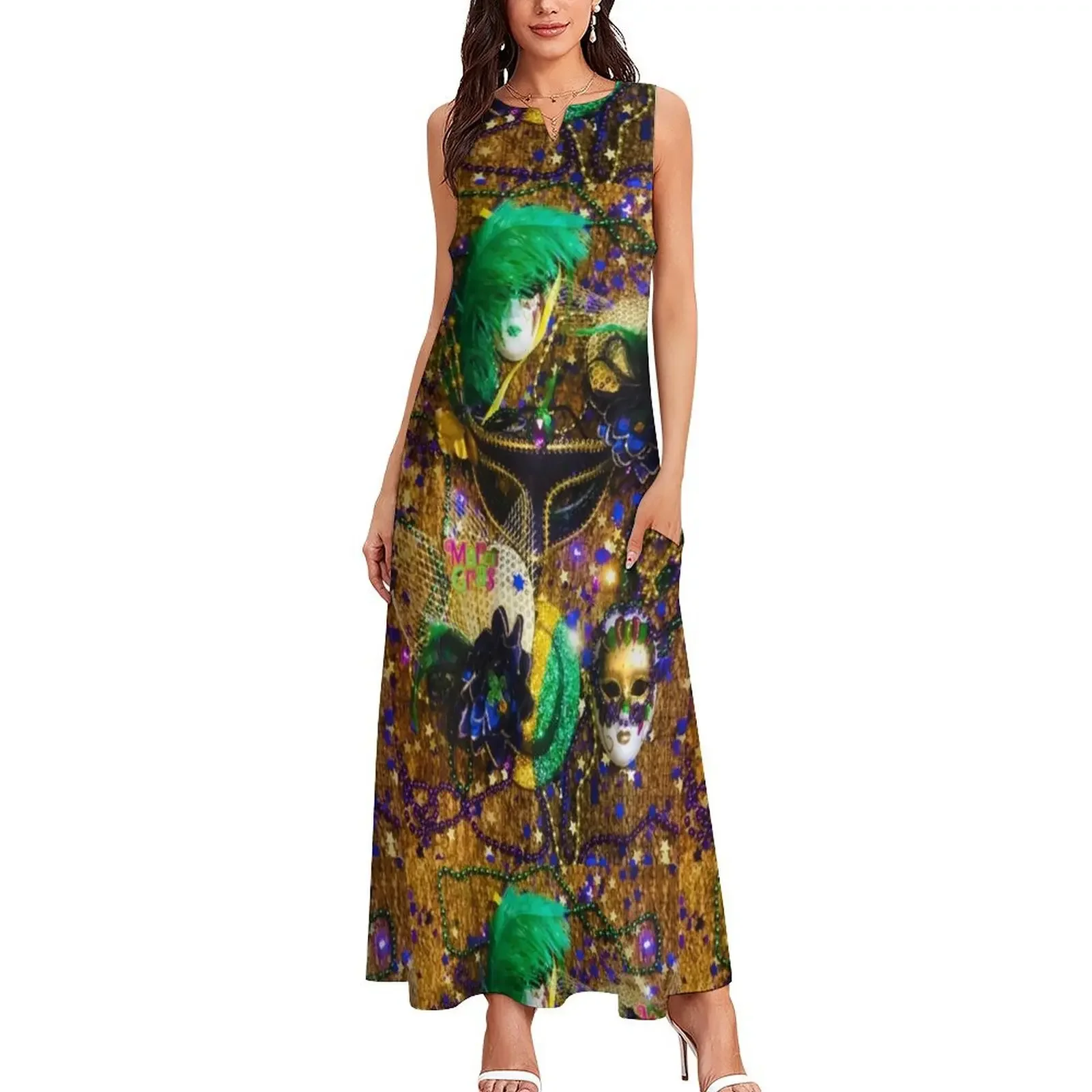 Mardi Gras Carnival Ic Long Dress dresses for special events Women