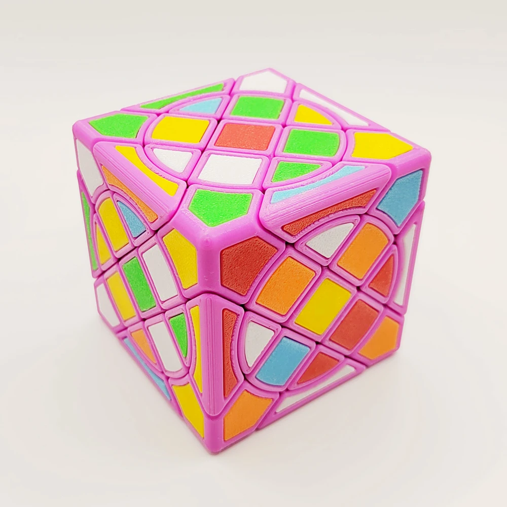 ZEPUZZLES Circle Compy Cube z Elementami LE Magic Cube Dziwna Kształtowa Kostka Puzzle Bez Naklejek Zabawki Puzzle