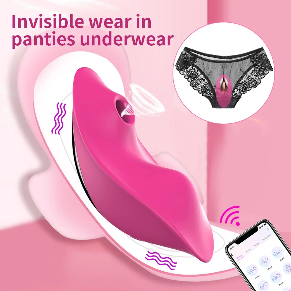 Women\'s Clitoris Sucker Remote Control Wearable Sucking Vibrator for Women Clitoral Vibrator Women\'s Panties Sex Toys Sex Shop