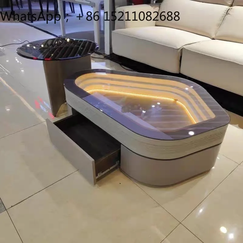 SCY minimalist living room coffee table TV cabinet household combination light luxury high-end small apartment coffee table