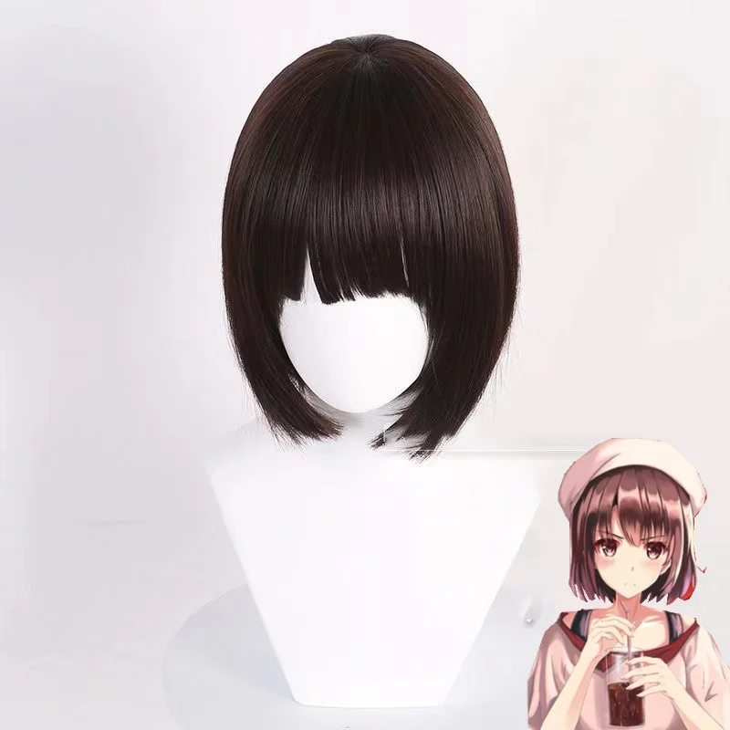 Short Wig Bobo Lovely Girl Hair Asian Style Wig Heat Resitant Synthetic Hair Party Cosplay Costume Straight Wigs Peluca