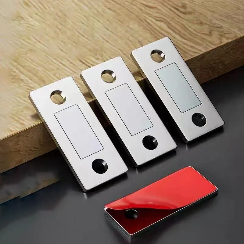 1/10pcs Magnetic Door Catch Ultra-Thin Cabinet Catches Door Mount Seamless Release- Ideal for Sliding Doors Magnet Latches