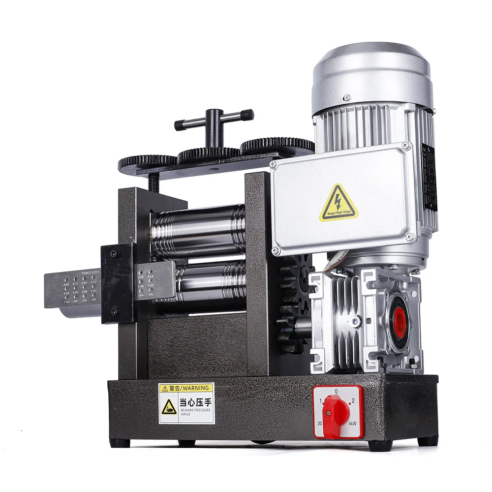 160x70mm Jewelry Rolling Mills Machine 750W 1HP Gold Silver Sheet Wire Semicircle Press 1HP Wire Drawing Tool Metal