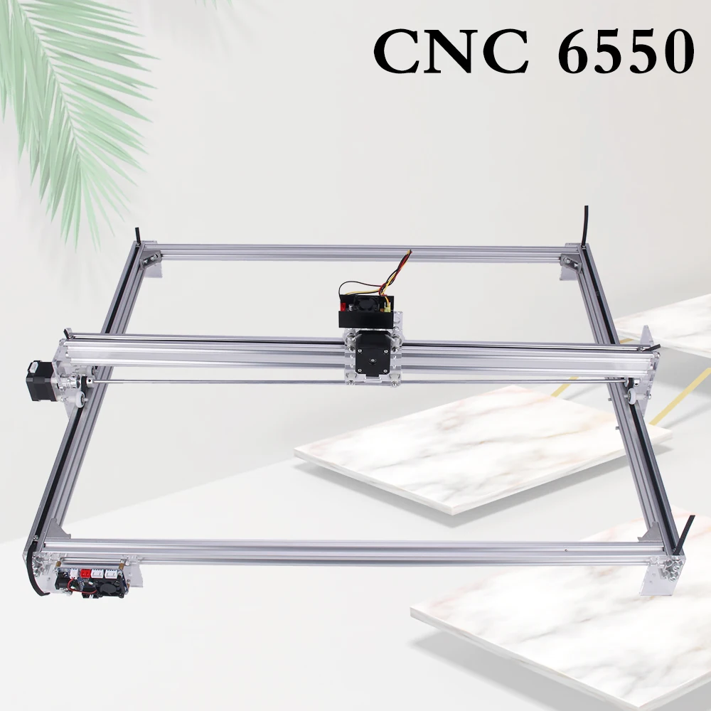 DIY Mini Desktop CNC Router Woodworking 6550 Laser Engraving Machine Wood Cutting Machine Carving Router With Laser Module