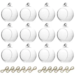 6/8cm Hanging Glass Tealight Holder Globe Glass Orbs Air Plants LED Candle Holders for Wedding Party Decor Indoor Outdoor Garden