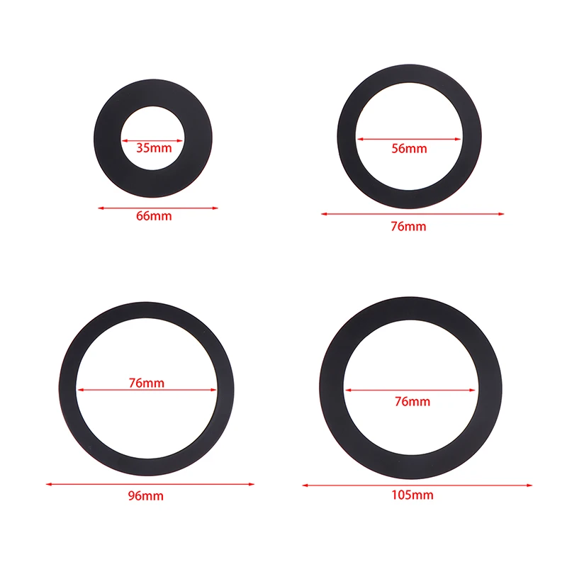 Black LED Spotlight Downlight O Rings Lampshade Ring Adapter Concealed Spacers Shims Washers Light Stand Extension Gaskets