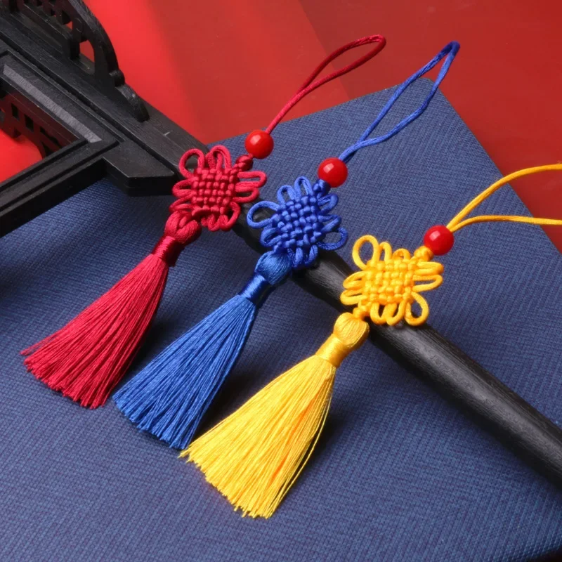 5/10Pcs 5cm Small Chinese Knot Silk Tassel Pendant Sewing Curtain Charms Tassels DIY Crafts Gift Jewelry Making Decor Tassel