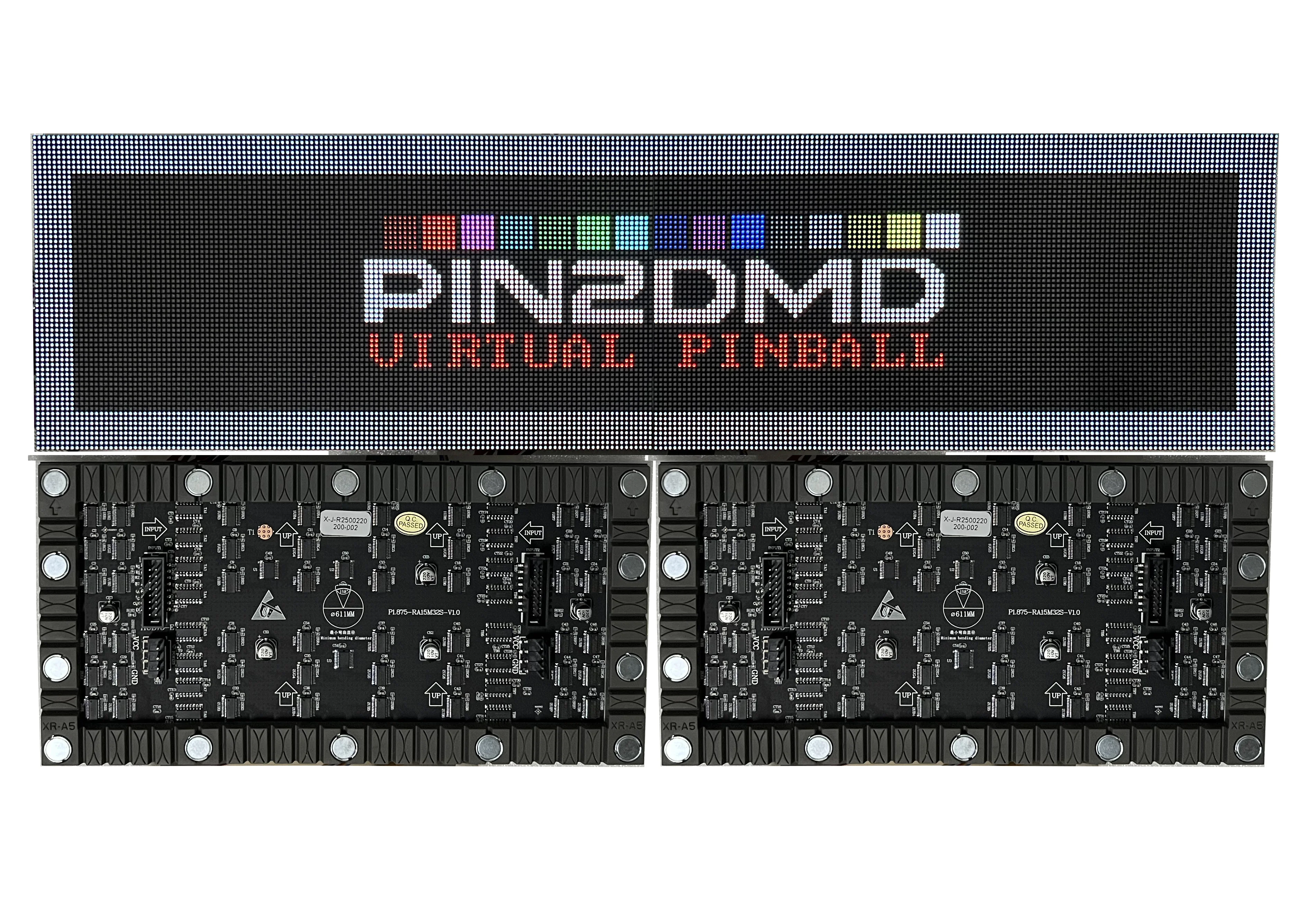 PIN2DMD Non PWM chip P1.875 Indoor Full Color LED Display Panel 240x120mm Flexible module,LED Matrix RGB Panel 128x64,1/32 Scan
