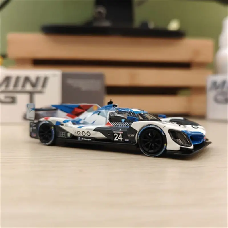 Modelo híbrido V8 GTP Racing Car, Endurance Race Alloy, Diecast Metal, Veículos esportivos, Escala em miniatura, Crianças Toy Presente, 1: 64 M