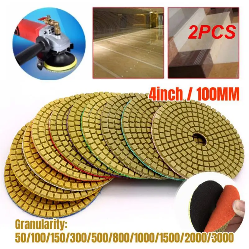 2PCS Versatile Marble Water Grinding Pad User-friendly Stone Abrasives Efficient Sharpener Pad Exquisite Professional