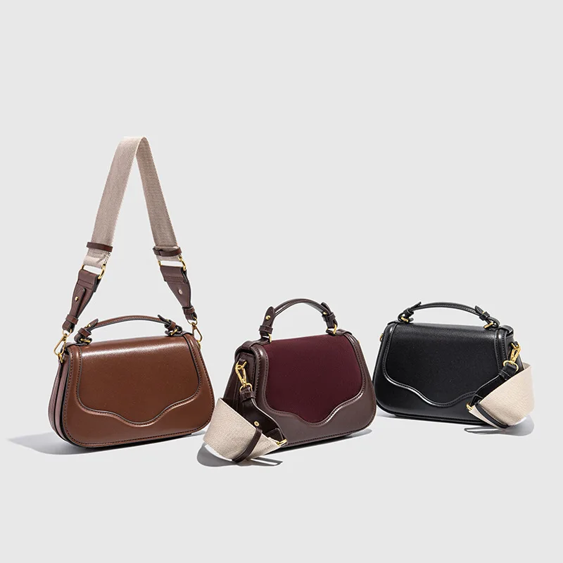 

Saddle Bag Women's High-end Design Handbag 2025 European and American Fashion Trend Single Shoulder Crossbody Bag