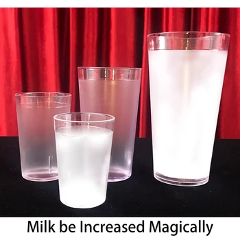 Milk Magic Cup Milk Glass Illusion Magic Trick Stage Magic Easy Prop for Magician Can Be Increased